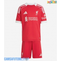 Camisa de time de futebol Liverpool Ryan Gravenberch #38 Replicas 1º Equipamento Infantil 2025-26 Manga Curta (+ Calças curtas)